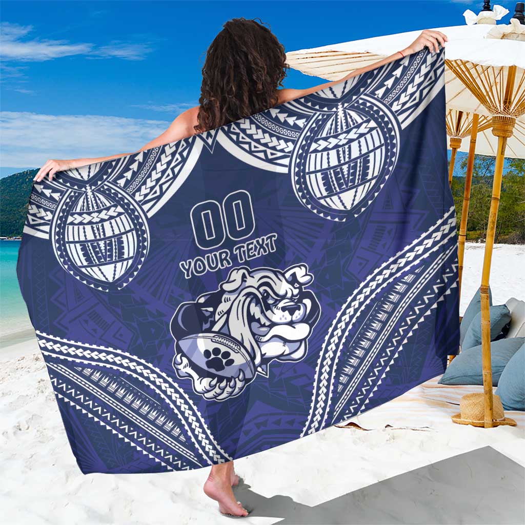 Bulldogs Rugby Custom Sarong Go Berries With Polynesian Style
