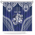 Bulldogs Rugby Custom Shower Curtain Go Berries With Polynesian Style
