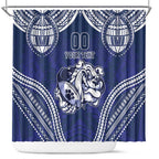 Bulldogs Rugby Custom Shower Curtain Go Berries With Polynesian Style