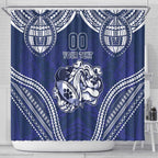 Bulldogs Rugby Custom Shower Curtain Go Berries With Polynesian Style
