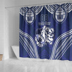 Bulldogs Rugby Custom Shower Curtain Go Berries With Polynesian Style