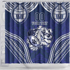 Bulldogs Rugby Custom Shower Curtain Go Berries With Polynesian Style
