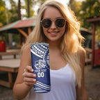 Bulldogs Rugby Custom Skinny Tumbler Go Berries With Polynesian Style