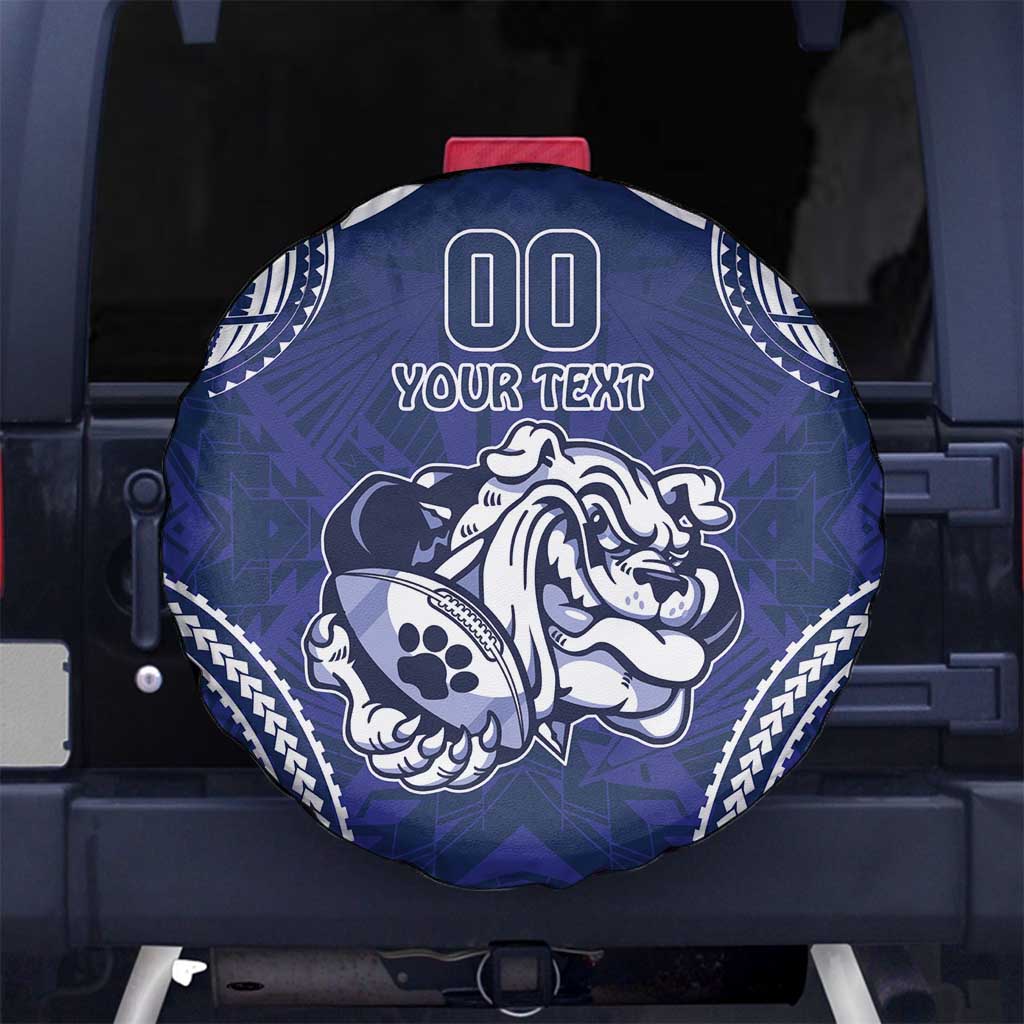 Bulldogs Rugby Custom Spare Tire Cover Go Berries With Polynesian Style