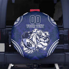 Bulldogs Rugby Custom Spare Tire Cover Go Berries With Polynesian Style
