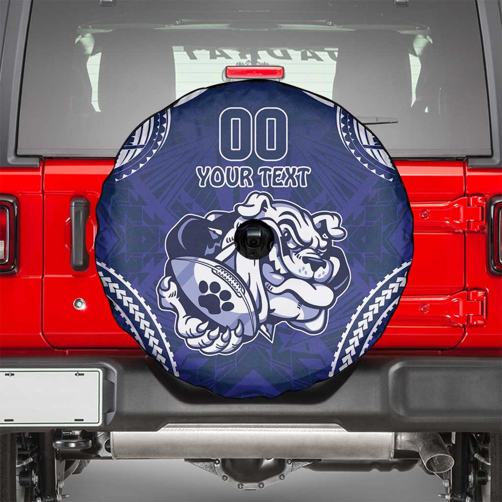 Bulldogs Rugby Custom Spare Tire Cover Go Berries With Polynesian Style