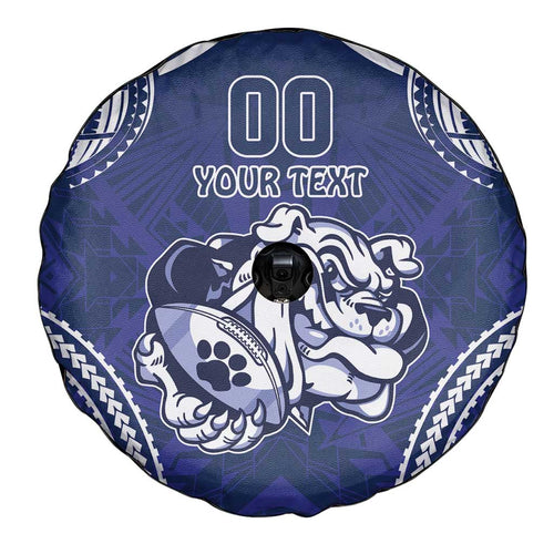 Bulldogs Rugby Custom Spare Tire Cover Go Berries With Polynesian Style