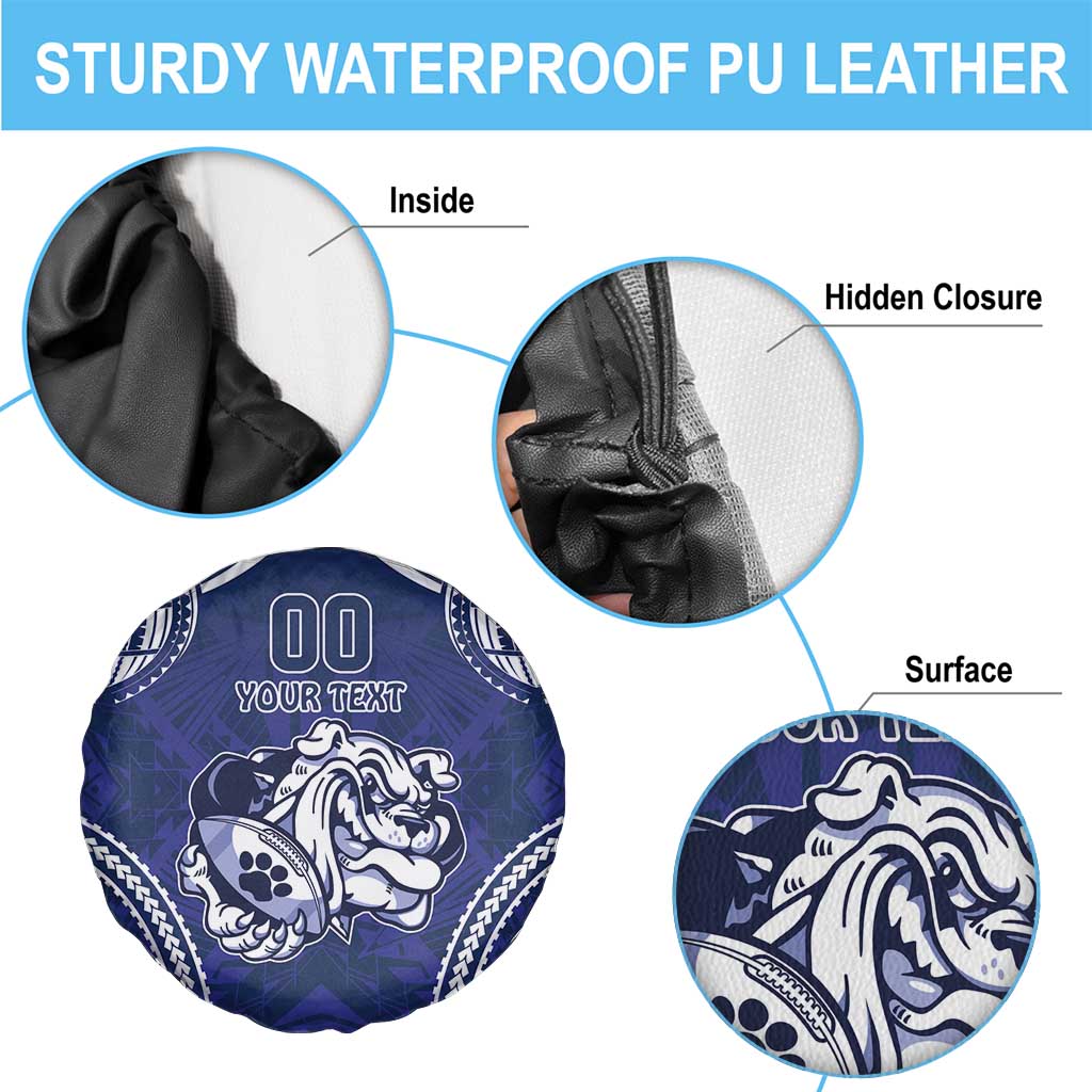 Bulldogs Rugby Custom Spare Tire Cover Go Berries With Polynesian Style