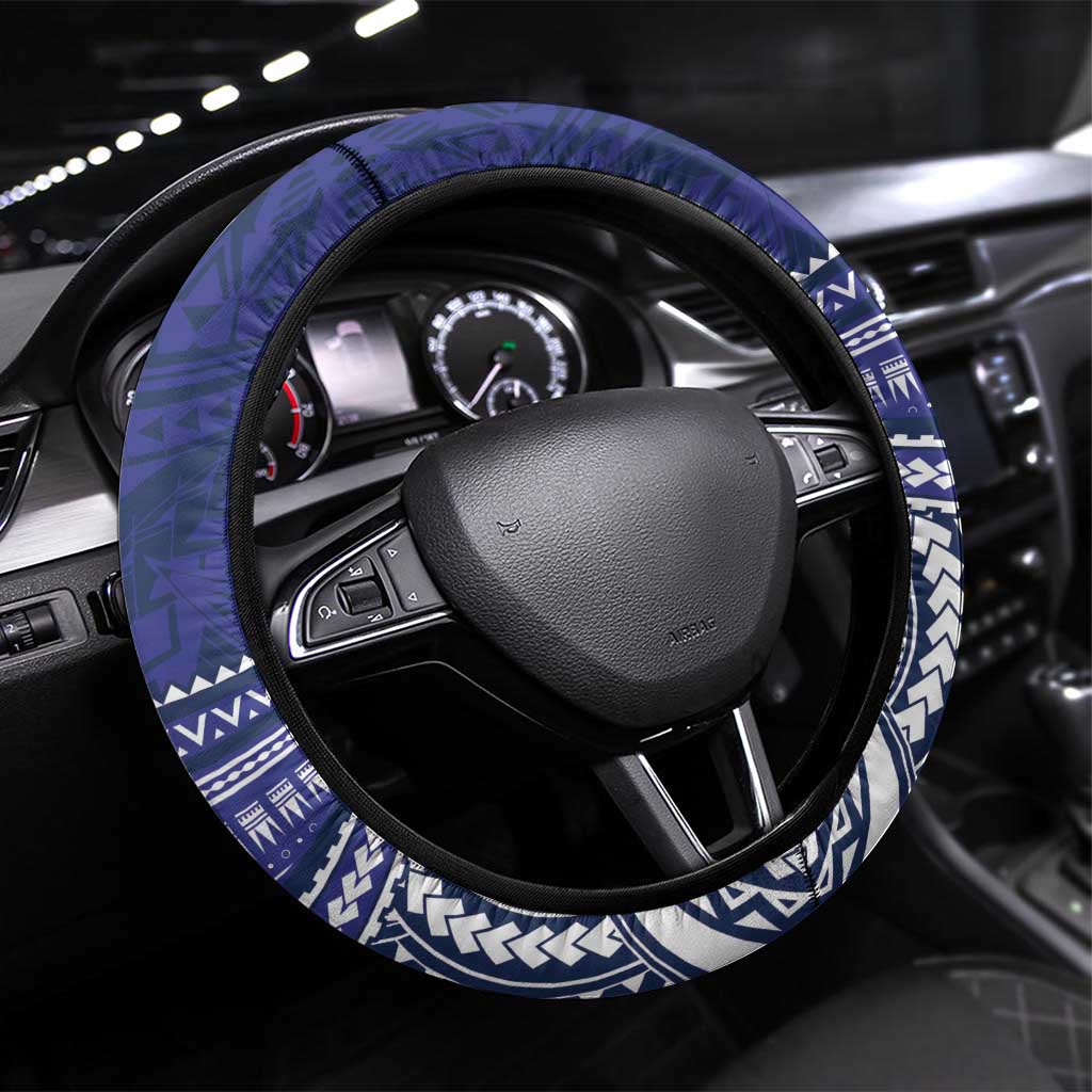 Bulldogs Rugby Steering Wheel Cover Go Berries With Polynesian Style