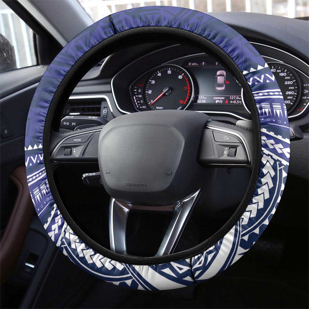 Bulldogs Rugby Steering Wheel Cover Go Berries With Polynesian Style