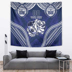 Bulldogs Rugby Custom Tapestry Go Berries With Polynesian Style