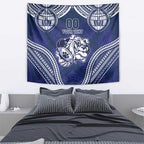 Bulldogs Rugby Custom Tapestry Go Berries With Polynesian Style