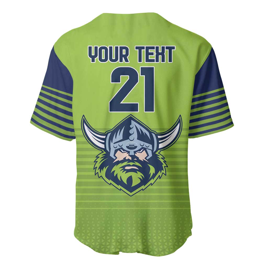 Raiders Rugby Custom Baseball Jersey The Green Machine Simple Style