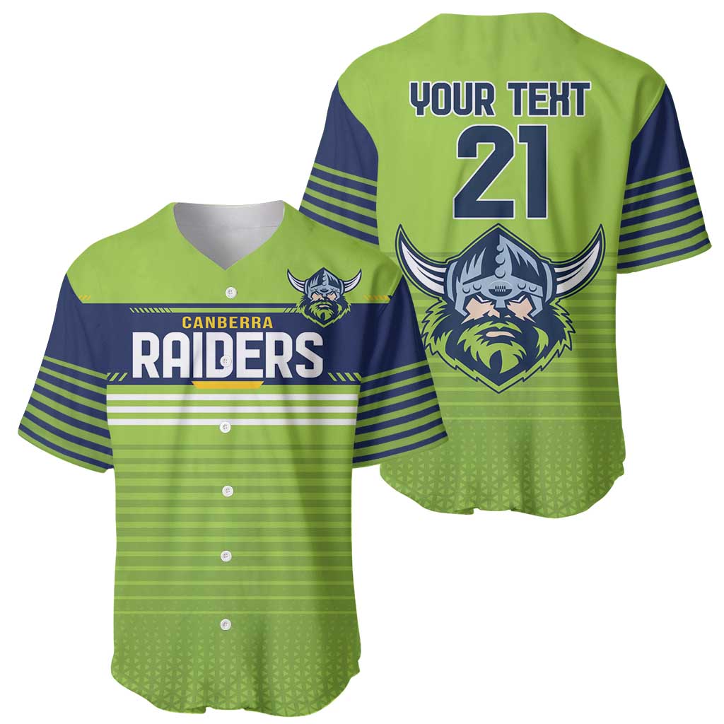 Raiders Rugby Custom Baseball Jersey The Green Machine Simple Style