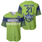 Raiders Rugby Custom Baseball Jersey The Green Machine Simple Style