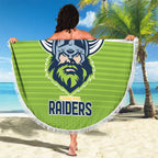 Raiders Rugby Custom Beach Blanket The Green Machine Simple Style