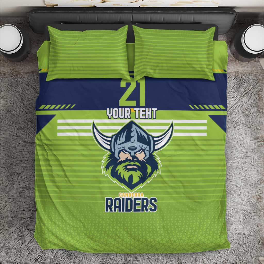 Raiders Rugby Custom Bedding Set The Green Machine Simple Style