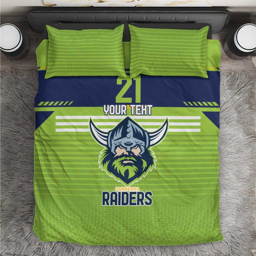 Raiders Rugby Custom Bedding Set The Green Machine Simple Style