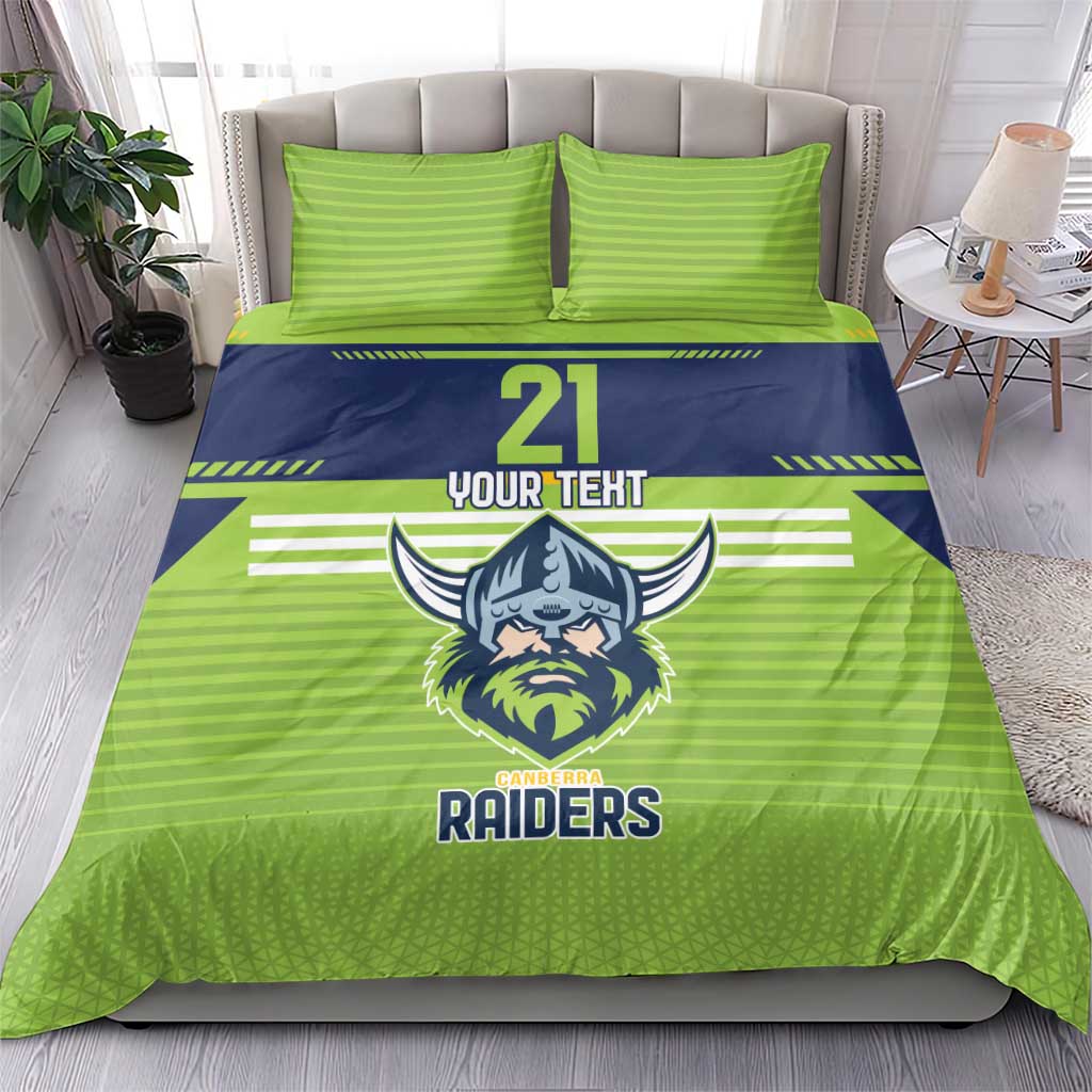 Raiders Rugby Custom Bedding Set The Green Machine Simple Style