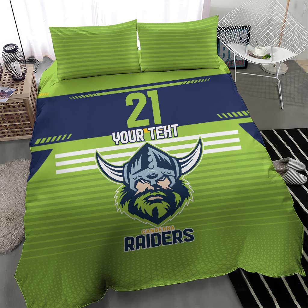 Raiders Rugby Custom Bedding Set The Green Machine Simple Style