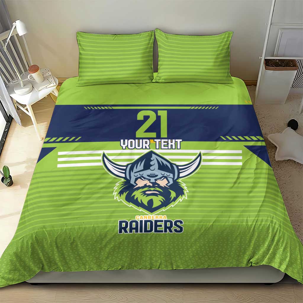 Raiders Rugby Custom Bedding Set The Green Machine Simple Style
