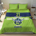 Raiders Rugby Custom Bedding Set The Green Machine Simple Style