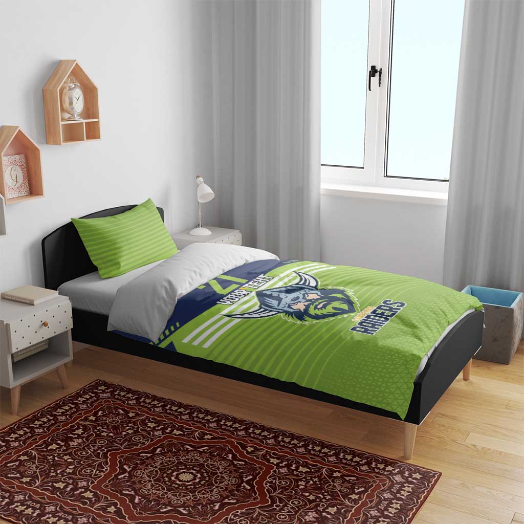 Raiders Rugby Custom Bedding Set The Green Machine Simple Style