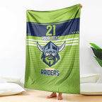 Raiders Rugby Custom Blanket The Green Machine Simple Style