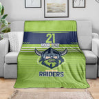 Raiders Rugby Custom Blanket The Green Machine Simple Style