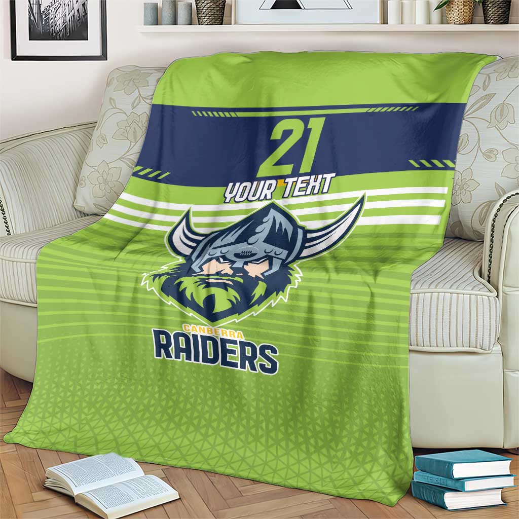 Raiders Rugby Custom Blanket The Green Machine Simple Style