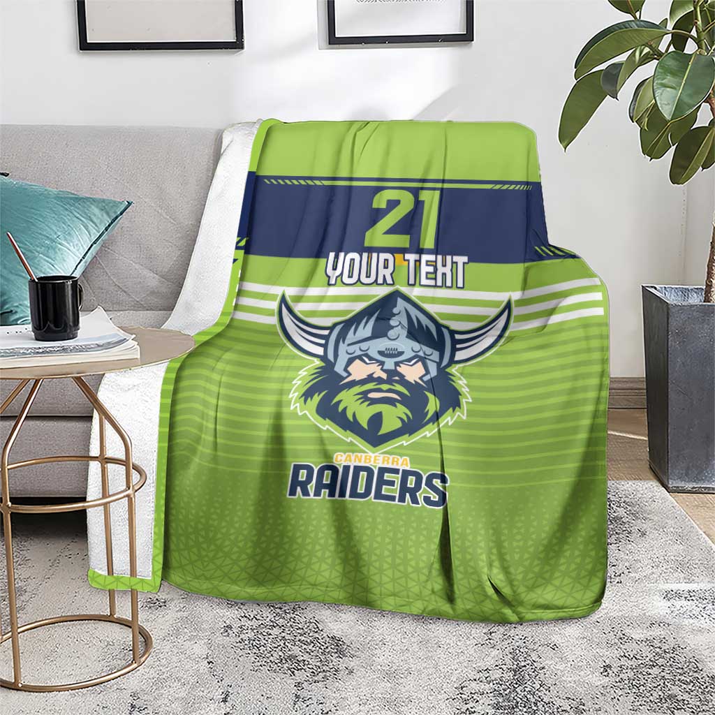 Raiders Rugby Custom Blanket The Green Machine Simple Style