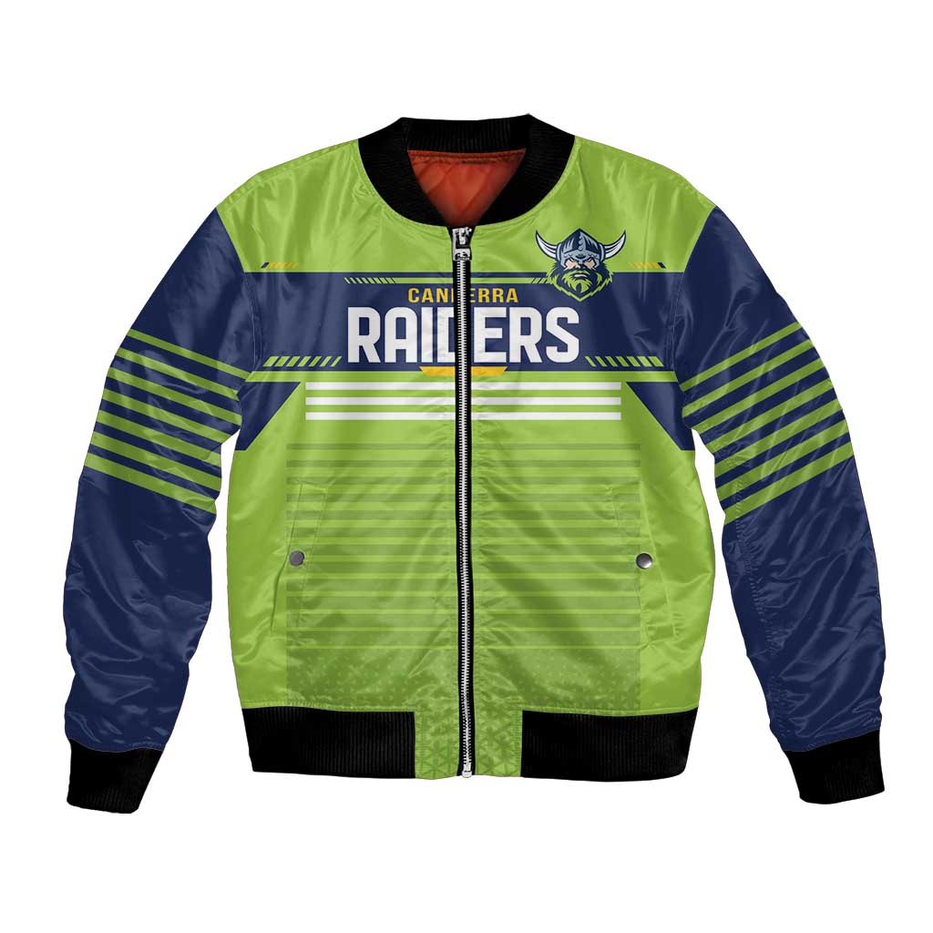 Raiders Rugby Custom Bomber Jacket The Green Machine Simple Style