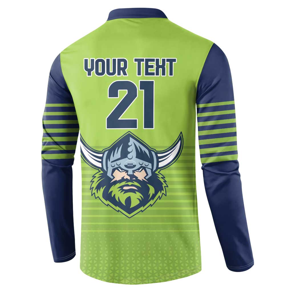 Raiders Rugby Custom Button Sweatshirt The Green Machine Simple Style