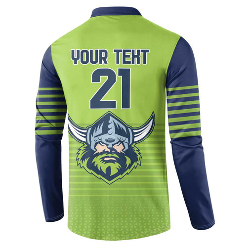 Raiders Rugby Custom Button Sweatshirt The Green Machine Simple Style