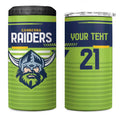 Raiders Rugby Custom 4 in 1 Can Cooler Tumbler The Green Machine Simple Style