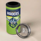 Raiders Rugby Custom 4 in 1 Can Cooler Tumbler The Green Machine Simple Style