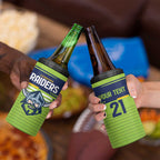 Raiders Rugby Custom 4 in 1 Can Cooler Tumbler The Green Machine Simple Style