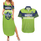Raiders Rugby Custom Couples Matching Summer Maxi Dress and Hawaiian Shirt The Green Machine Simple Style