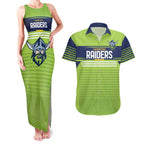 Raiders Rugby Custom Couples Matching Tank Maxi Dress and Hawaiian Shirt The Green Machine Simple Style
