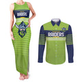 Raiders Rugby Custom Couples Matching Tank Maxi Dress and Long Sleeve Button Shirt The Green Machine Simple Style