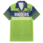 Raiders Rugby Custom Family Matching Puletasi and Hawaiian Shirt The Green Machine Simple Style