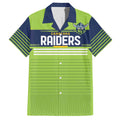 Raiders Rugby Custom Family Matching Short Sleeve Bodycon Dress and Hawaiian Shirt The Green Machine Simple Style