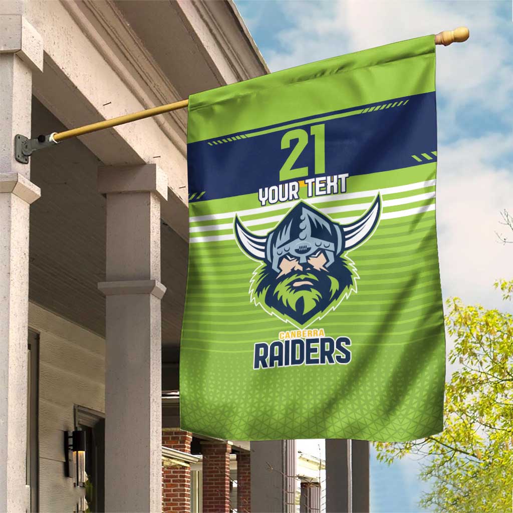 Raiders Rugby Custom Garden Flag The Green Machine Simple Style
