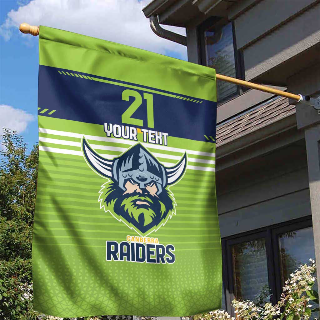 Raiders Rugby Custom Garden Flag The Green Machine Simple Style