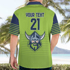 Raiders Rugby Custom Hawaiian Shirt The Green Machine Simple Style