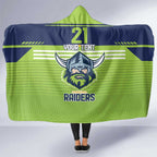 Raiders Rugby Custom Hooded Blanket The Green Machine Simple Style
