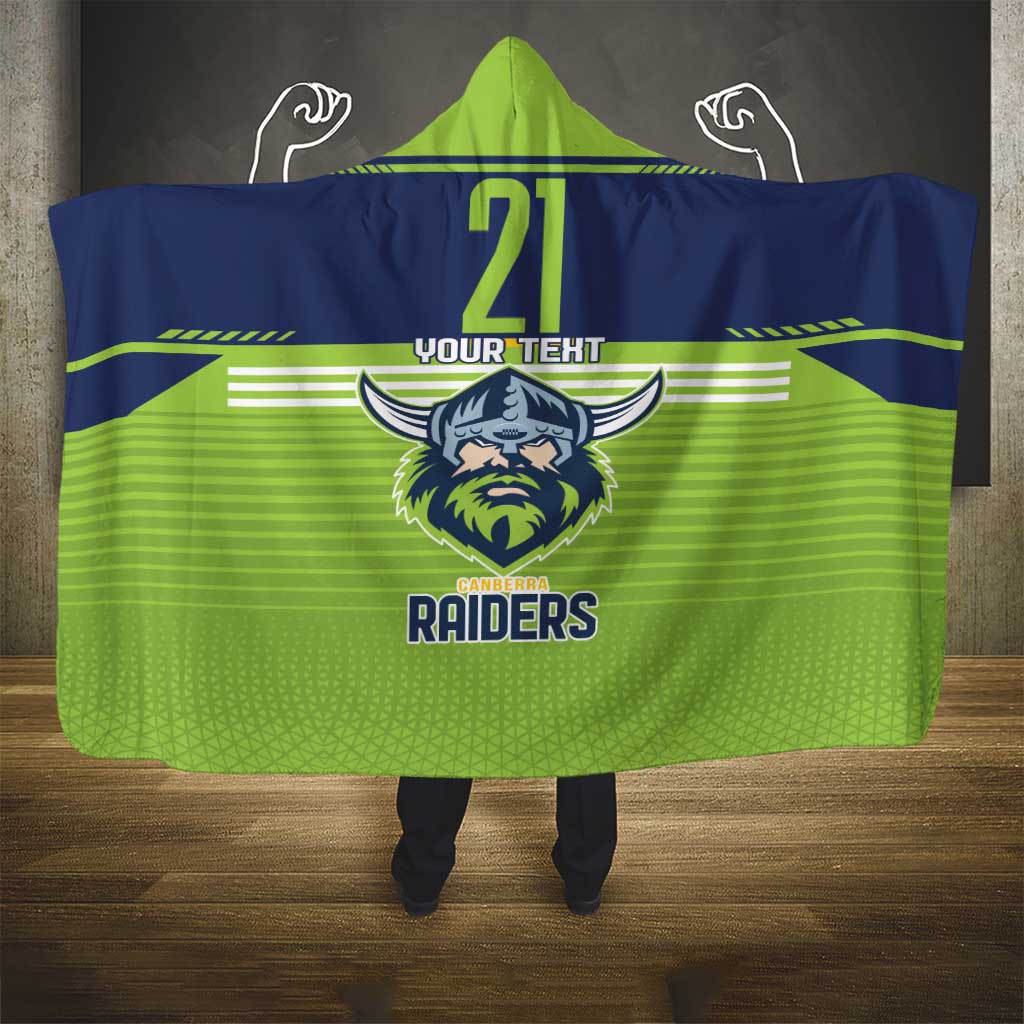Raiders Rugby Custom Hooded Blanket The Green Machine Simple Style