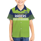 Raiders Rugby Custom Kid Hawaiian Shirt The Green Machine Simple Style