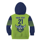 Raiders Rugby Custom Kid Hoodie The Green Machine Simple Style
