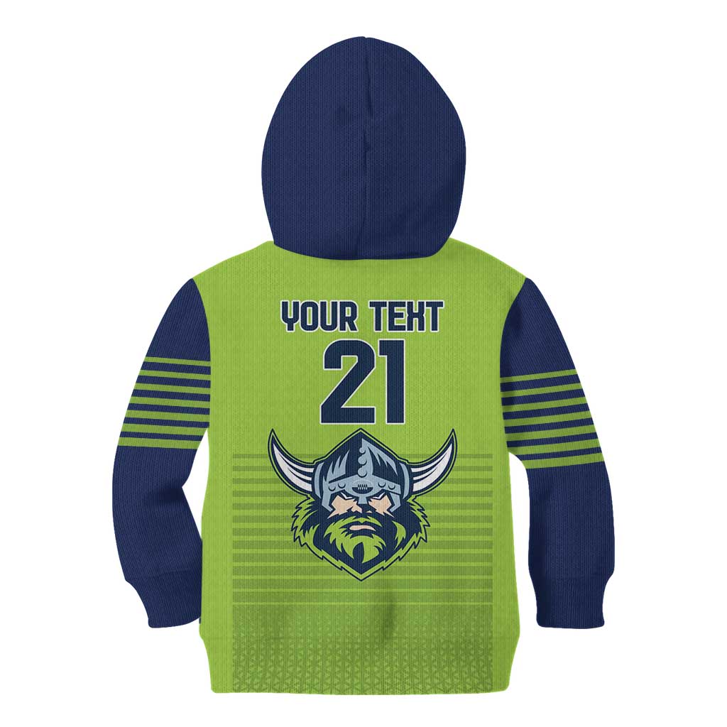 Raiders Rugby Custom Kid Hoodie The Green Machine Simple Style